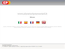 Tablet Screenshot of elevatoripremontati.it